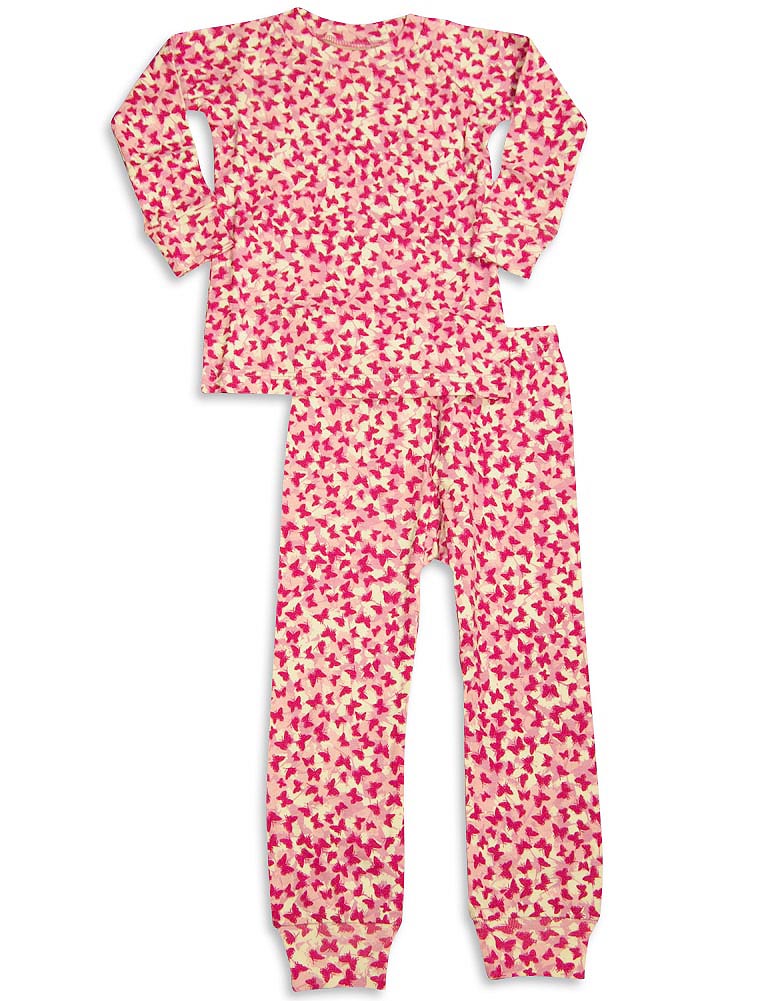 Sweet Potato Toddler & Little Girls Long Sleeve Cotton Pajama Sets