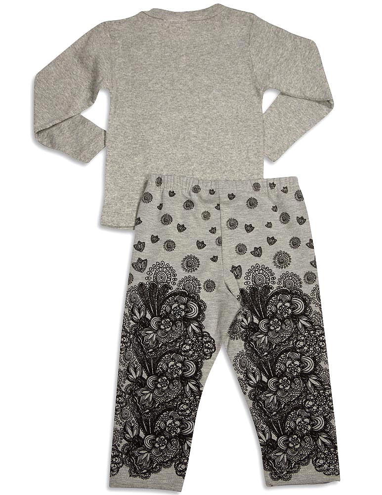 Mish Mish Baby Infant Girls Long Sleeve Pant Set - Cotton and Cotton Spandex, 31285