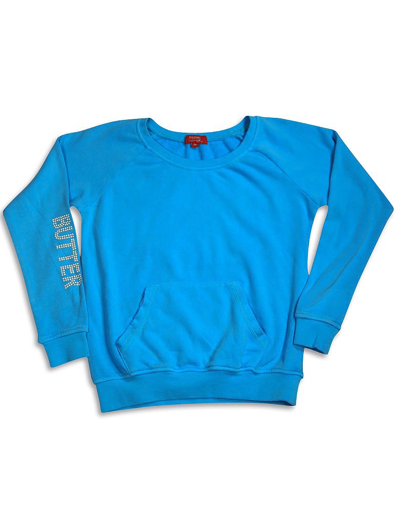 Butter Super Soft Long Sleeve Pullover Kangaroo Pocket Cut Out Sweatshirt