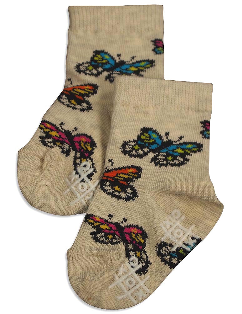 Tic Tac Toe - Little Girls' Striped Ankle Sock