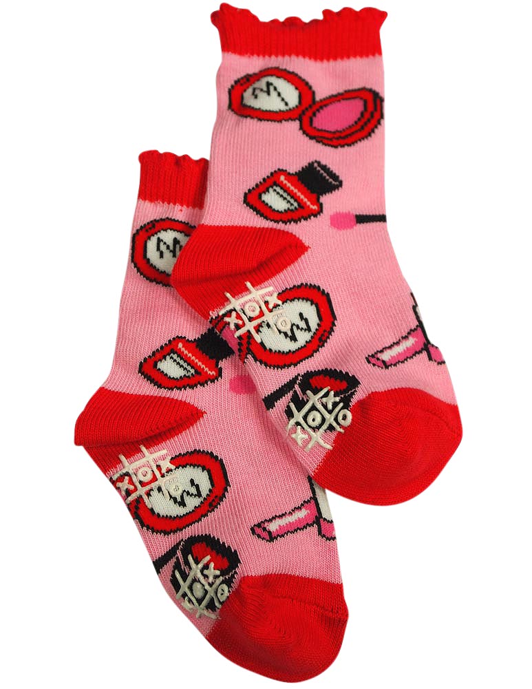 Tic Tac Toe - Little Girls' Striped Ankle Sock