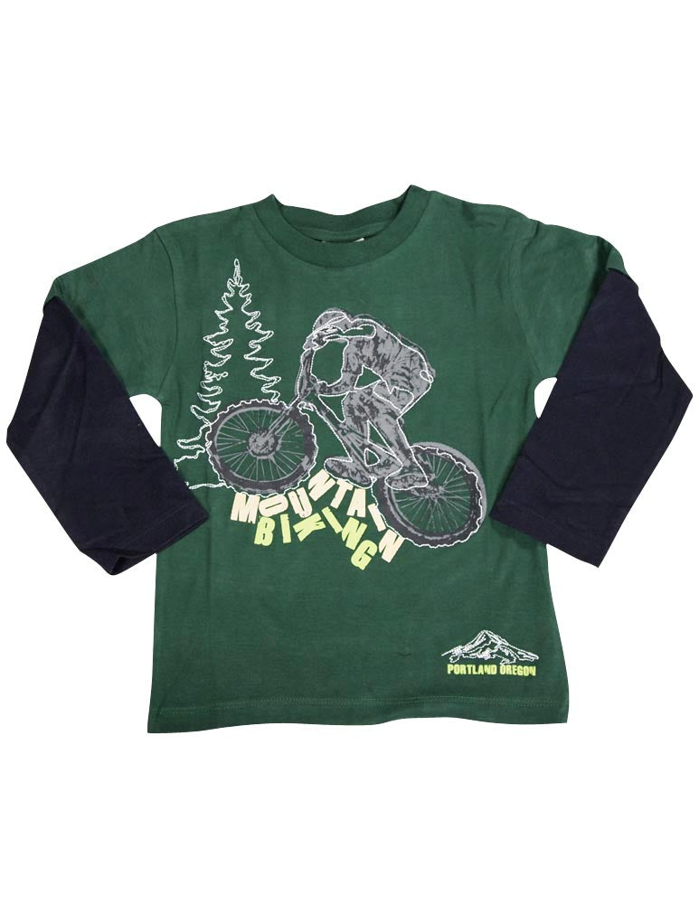 Mish Toddler & Little Boys Long Sleeve Graphic Tee Shirt Top