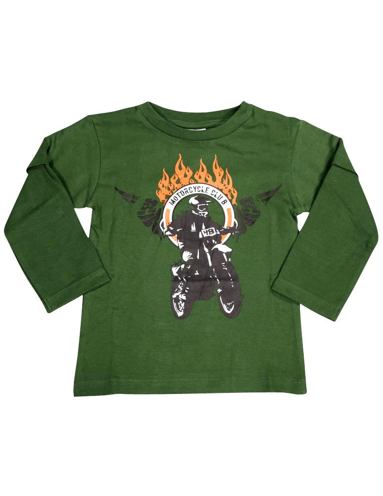 Mish Mish Baby Infant Boys Long Sleeve Graphic Tee Shirt Top