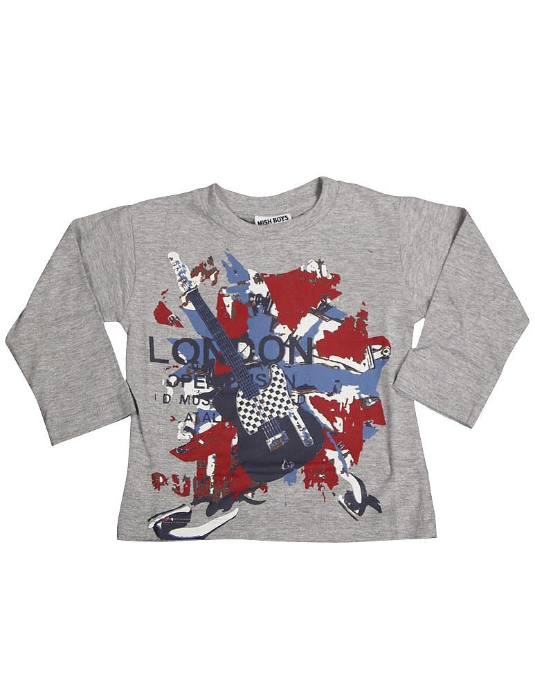 Mish Toddler & Little Boys Long Sleeve Graphic Tee Shirt Top