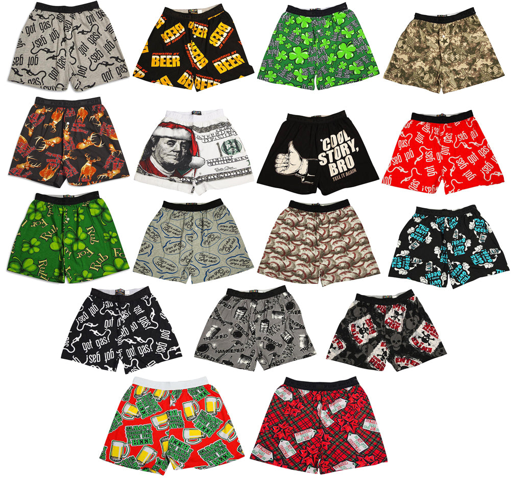 Fun Boxers Cotton Print Loungewear PJ Sleep Lounge Pajama Shorts -  ShopBCClothing
