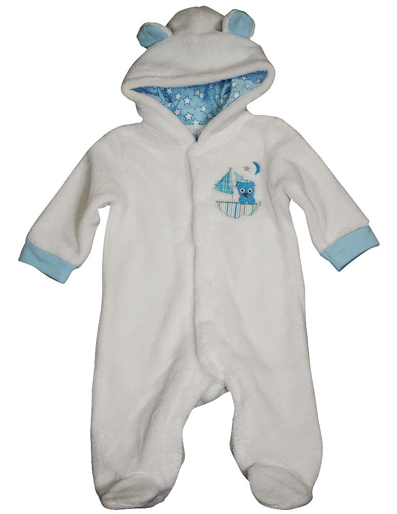 Happi by Dena Baby Boys Newborn One Piece Long Sleeve Footed Coverall