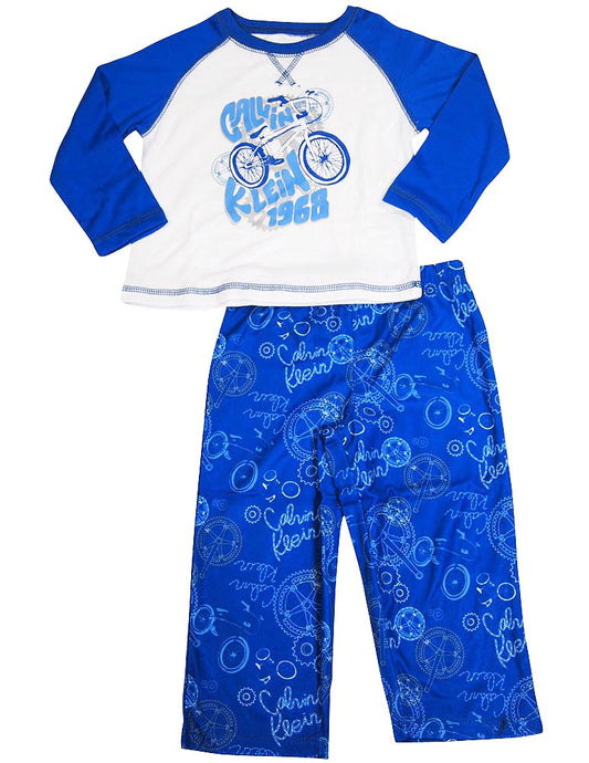 Calvin Klein Toddler Boys Pajamas 2 Piece Flame Resistant Polyester Pajama Sets