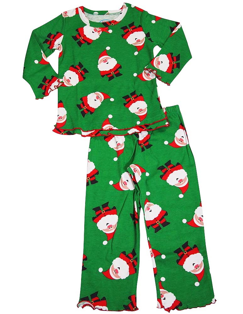 Sara's Prints Girls 2 Piece Long Sleeve Sleepwear Pajama Set - Flame Resistant