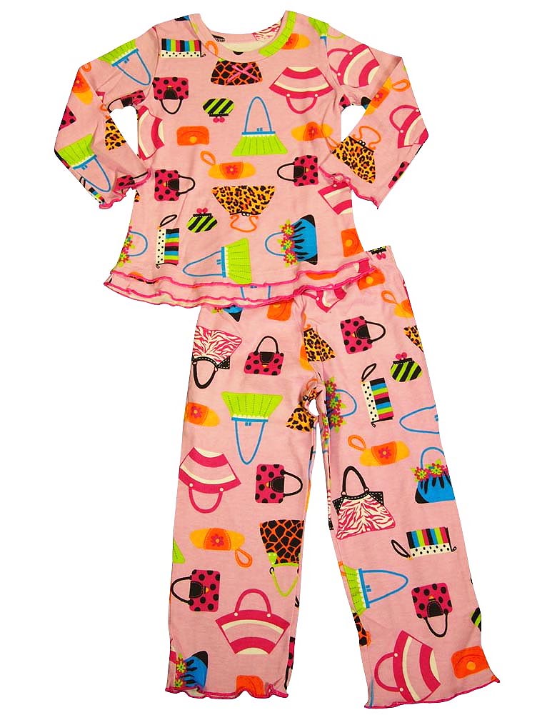 Sara's Prints Baby Infant Girls 2 Piece Long Sleeve Sleepwear Pajama Set