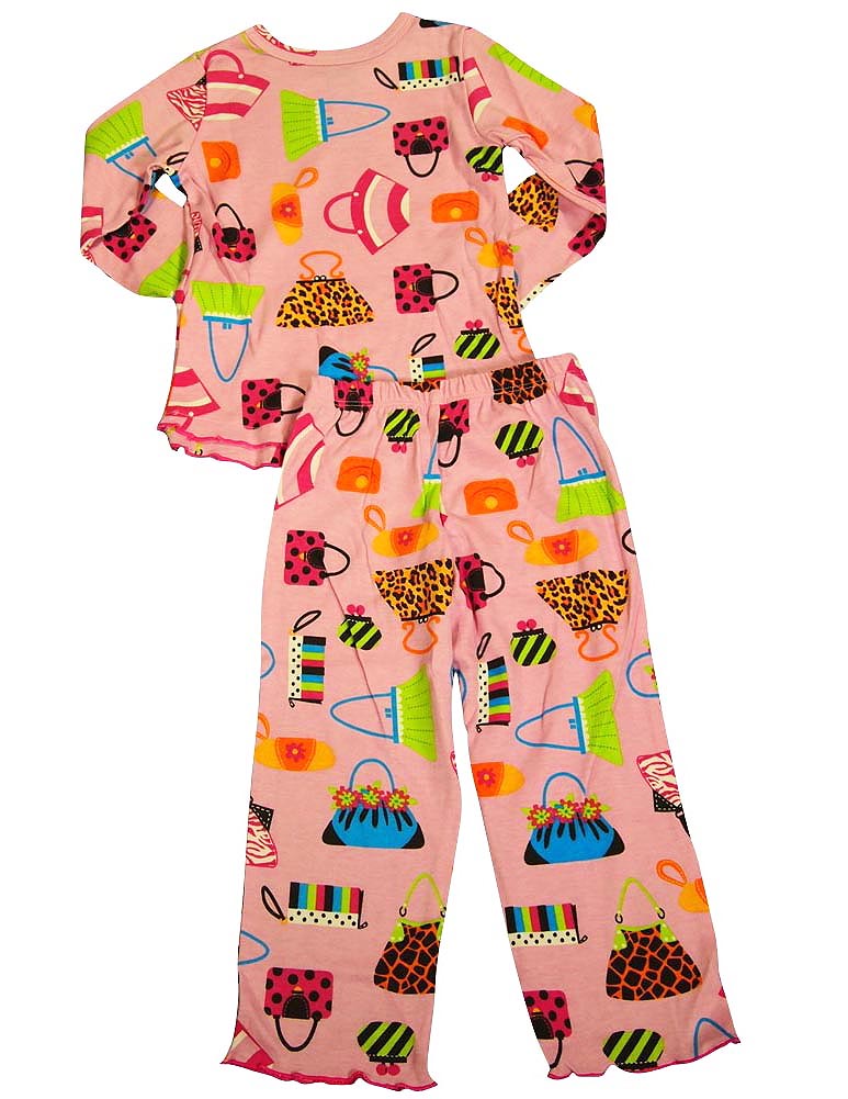 Sara's Prints Baby Infant Girls 2 Piece Long Sleeve Sleepwear Pajama Set