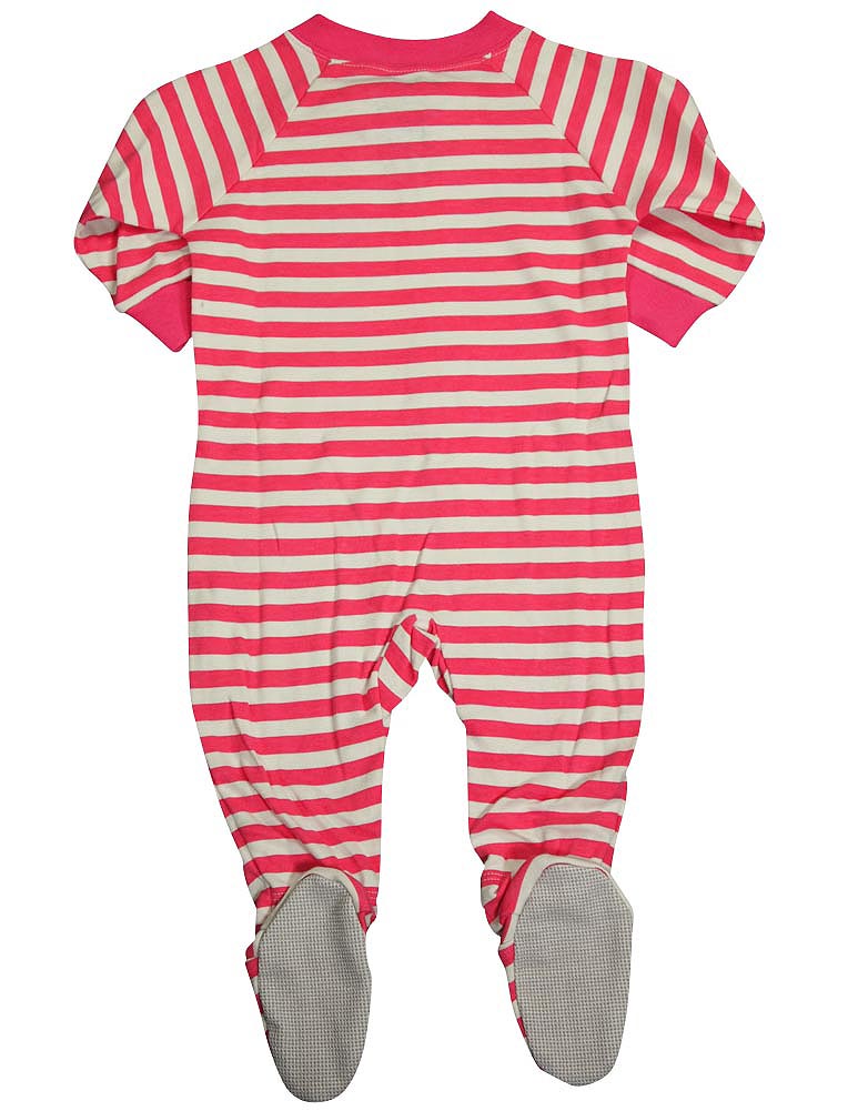 Sara's Prints Baby Infant Girls Long Sleeve Footed Zip Up Sleep Pajama Coverall