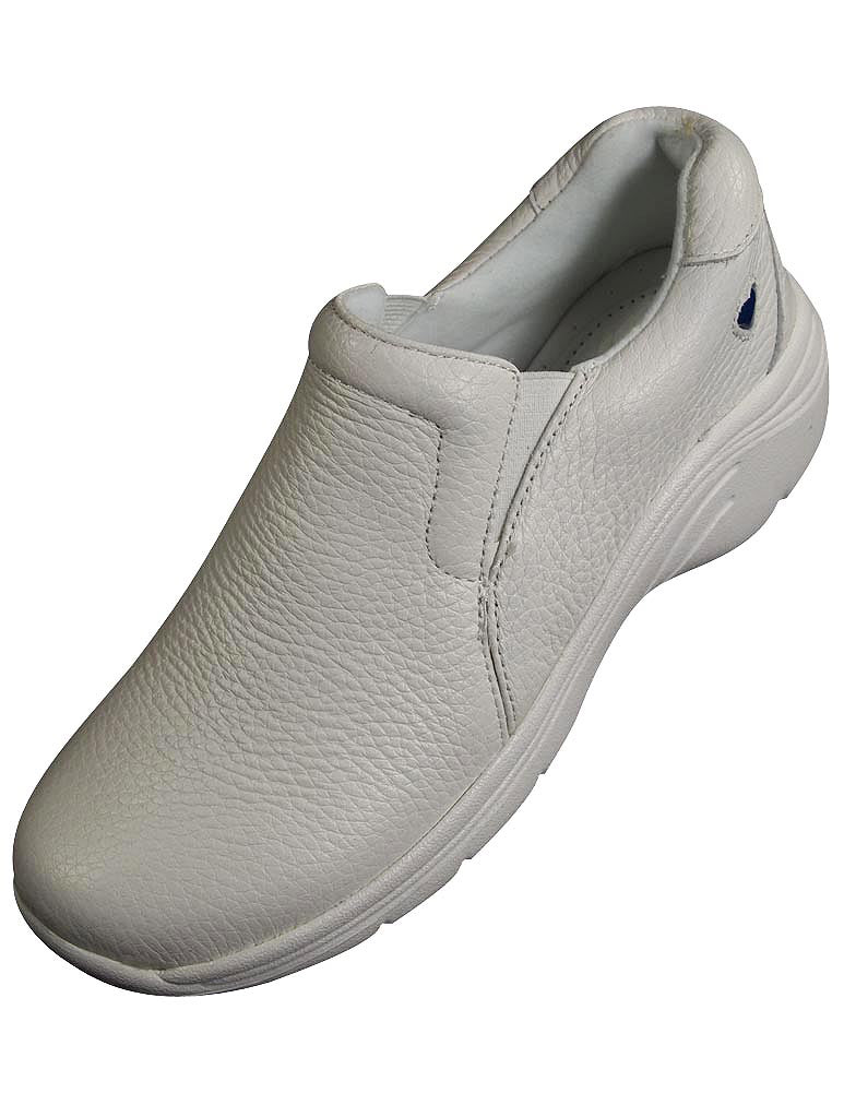 Nurse Mates Dove Lightweight Leather Medical Nursing Clogs Slip-On Doctor Shoes