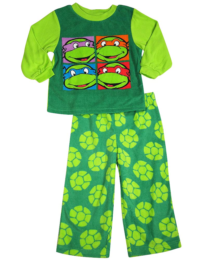 Nickelodeon Teenage Mutant Ninja Turtle TMNT Green Fleece Pajama