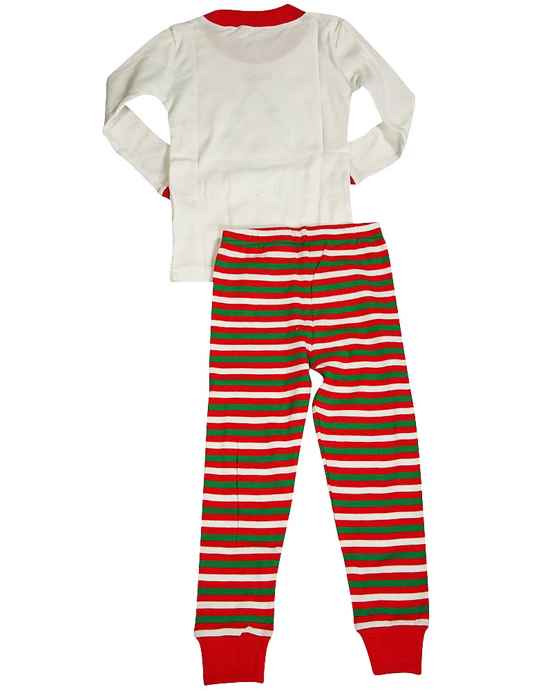 Sara's Prints Boys Long Sleeve 100% Cotton 2 Piece Pajama Set - Wear to fit snug