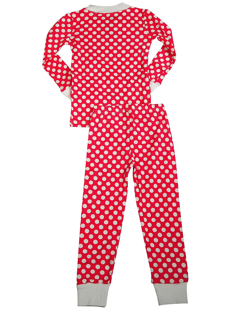 Sara's Prints Girls 2 Piece Long Sleeve Sleepwear Pajama Set - 100% Cotton