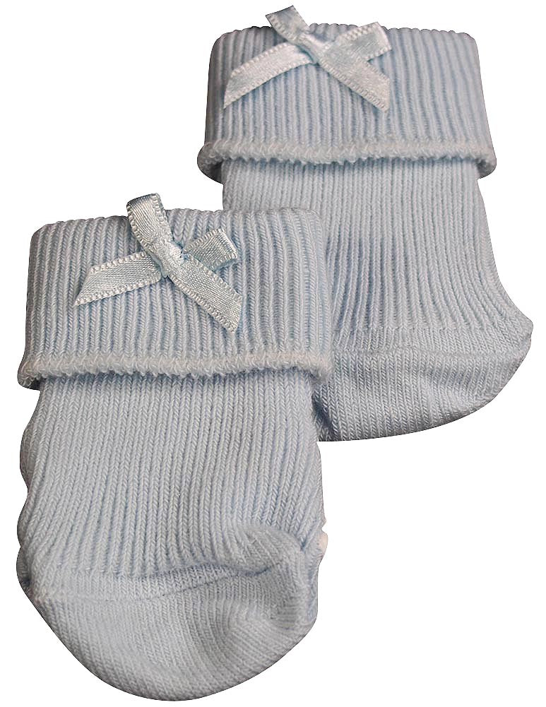 Tic Tac Toe - Baby Boys Ribbed Bootie Sock