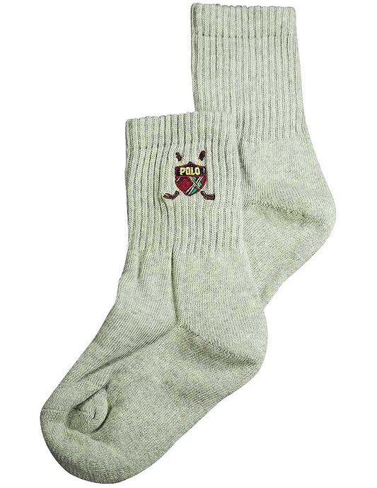 Ralph Lauren Big Boys Crew Sock with Golf Applique