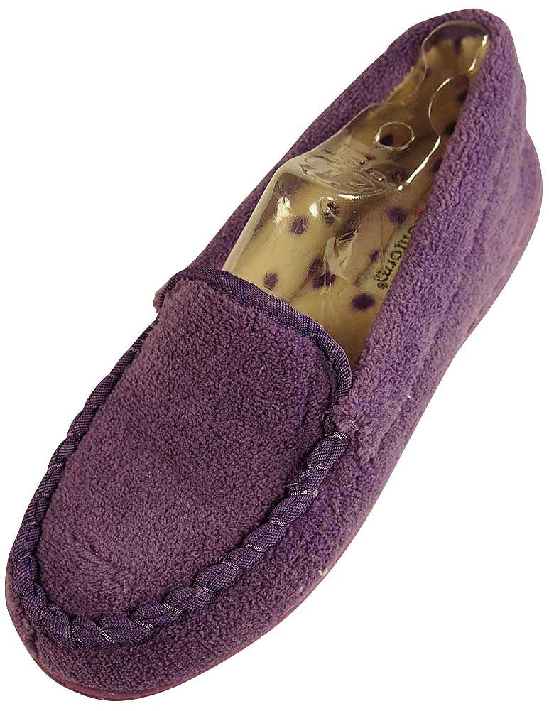 Maidenform Women's Ladies Slip On Moccasin Style Slipper