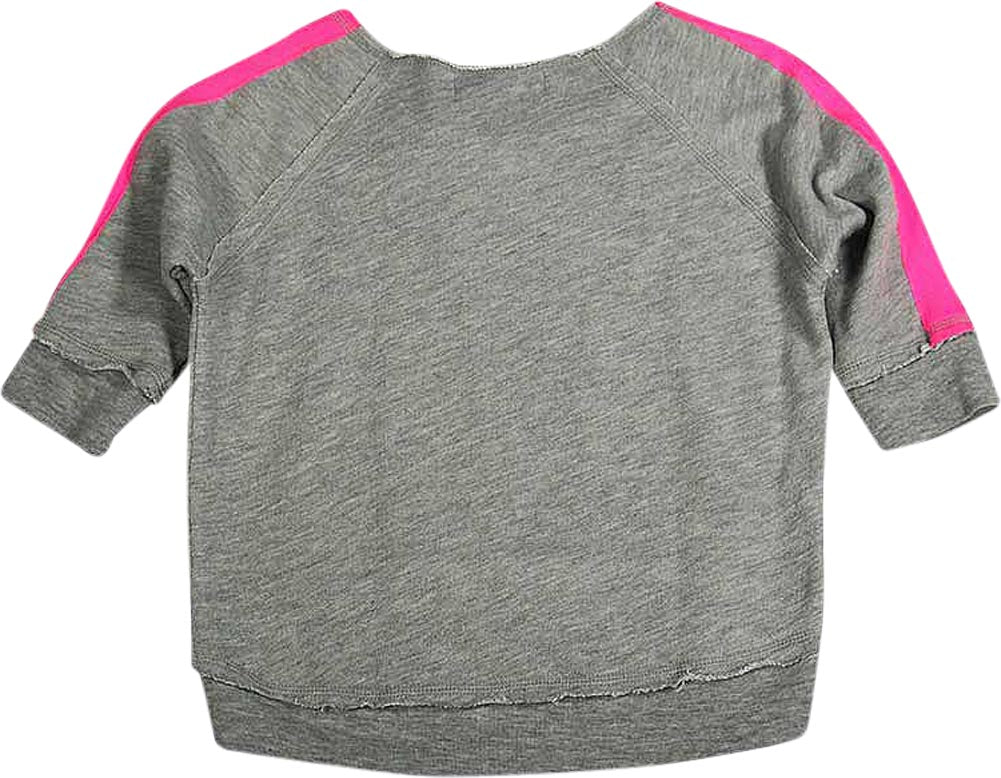 Flowers by Zoe Girls 3/4 Sleeve Fashion Scoop Neck Sweatshirt Top