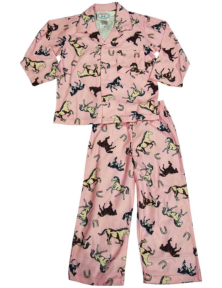 Sara's Prints Toddler & Girls Long Sleeve Two Piece Pajama Set - Flame Resistant