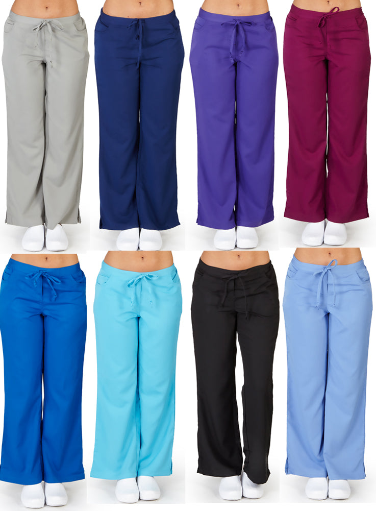 UltraSoft Medical Nurse Uniform Womens Junior Fit 5 Pocket Scrub Pant - PETITES