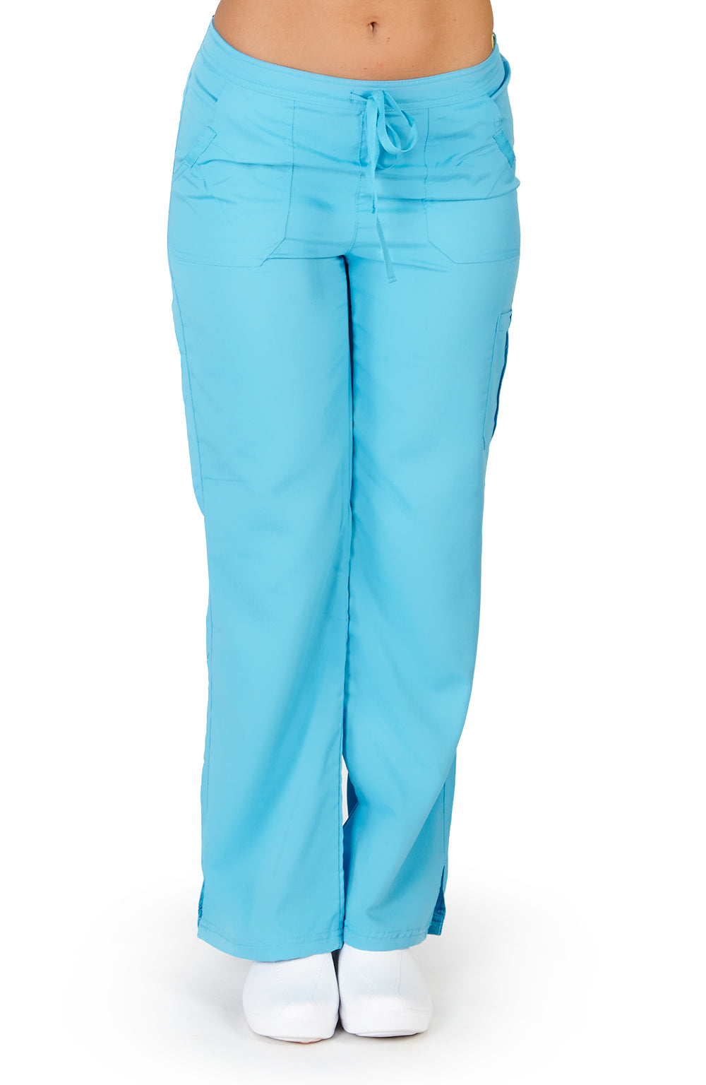 Ultra Soft Medical Nurse Uniform Womens Junior Fit Cargo Pocket Scrub Pant