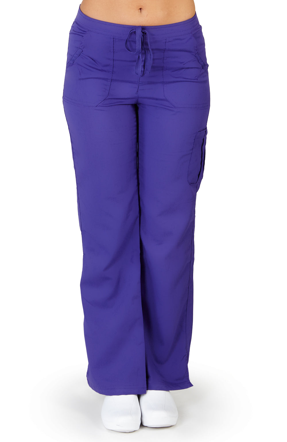 Ultra Soft Medical Nurse Uniform Womens Junior Fit Cargo Pocket Scrub Pant