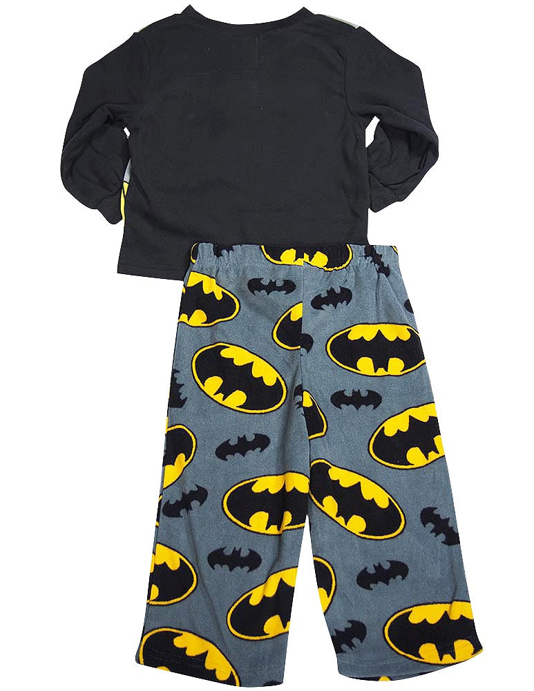 Toddler Boys Batman Long Sleeve Fleece 2 Piece Flame Resistant Pajamas Set