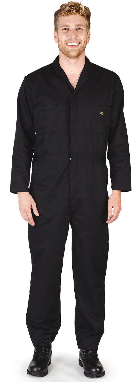 Natural Workwear Mens Long Sleeve Basic Blended Work Coverall XS - 4XL Order 1 Size Bigger, 38103