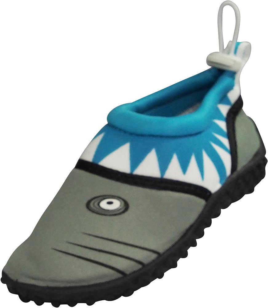 Norty Toddler Boys Girls Shark Slip on Aqua Socks Pool Beach Water Shoe