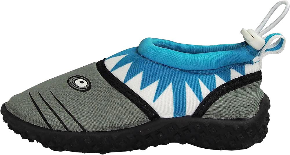 Norty Toddler Boys Girls Shark Slip on Aqua Socks Pool Beach Water Shoe