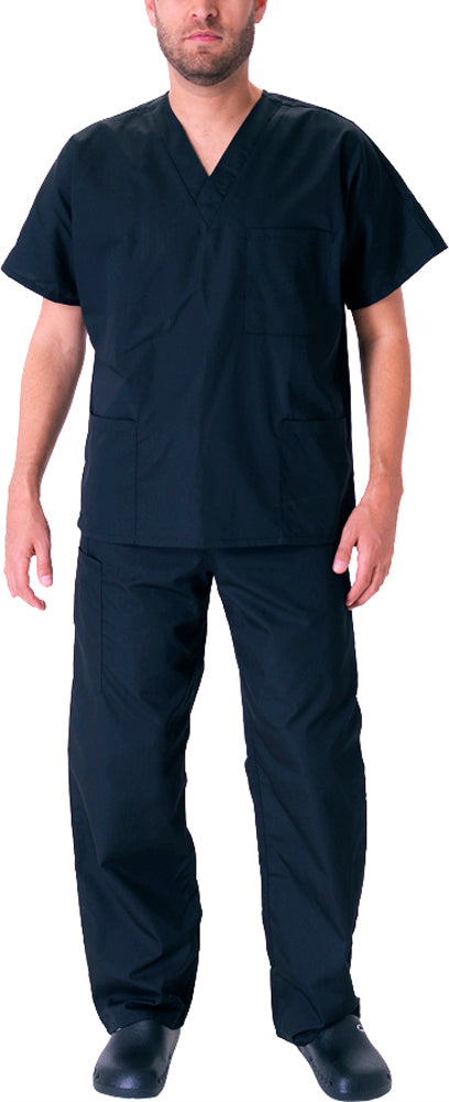 Natural Workwear Mens EDS Medical Dental Uniform - Premium Scrubs Set XXS - 3XL