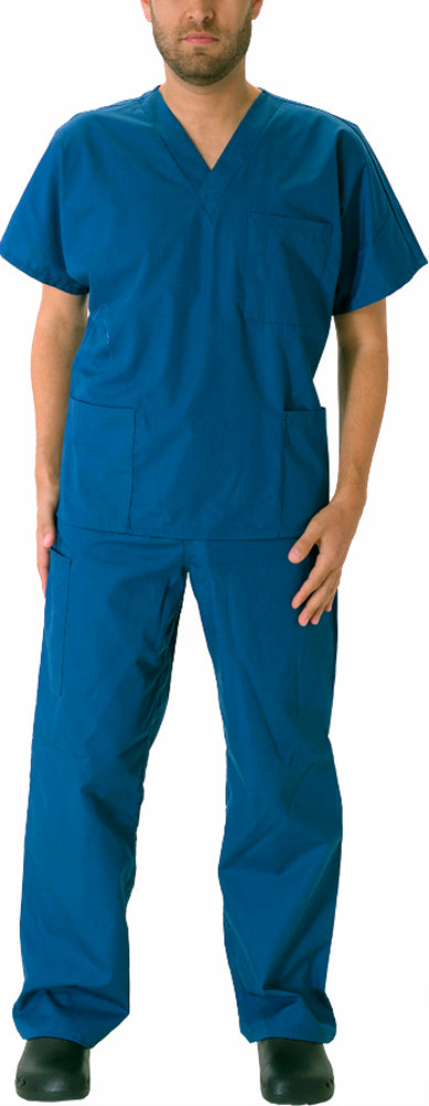 Natural Workwear Mens EDS Medical Dental Uniform - Premium Scrubs Set XXS - 3XL