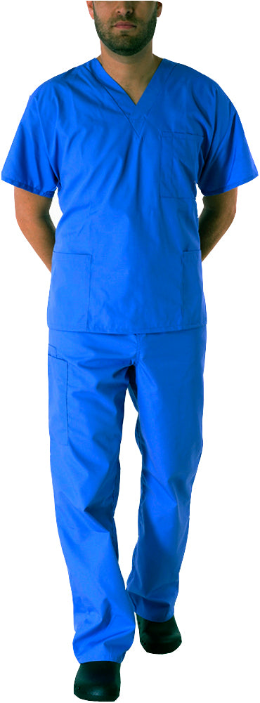 Natural Workwear Mens EDS Medical Dental Uniform - Premium Scrubs Set XXS - 3XL