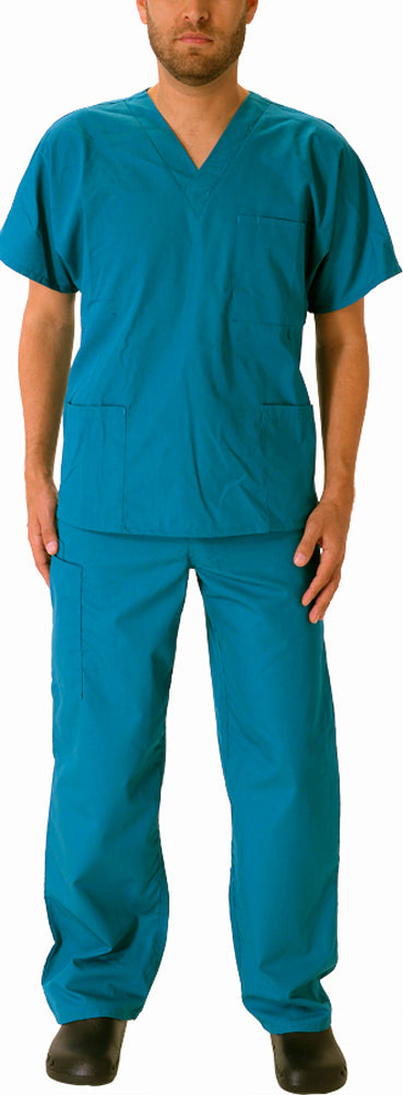 Natural Workwear Mens EDS Medical Dental Uniform - Premium Scrubs Set XXS - 3XL