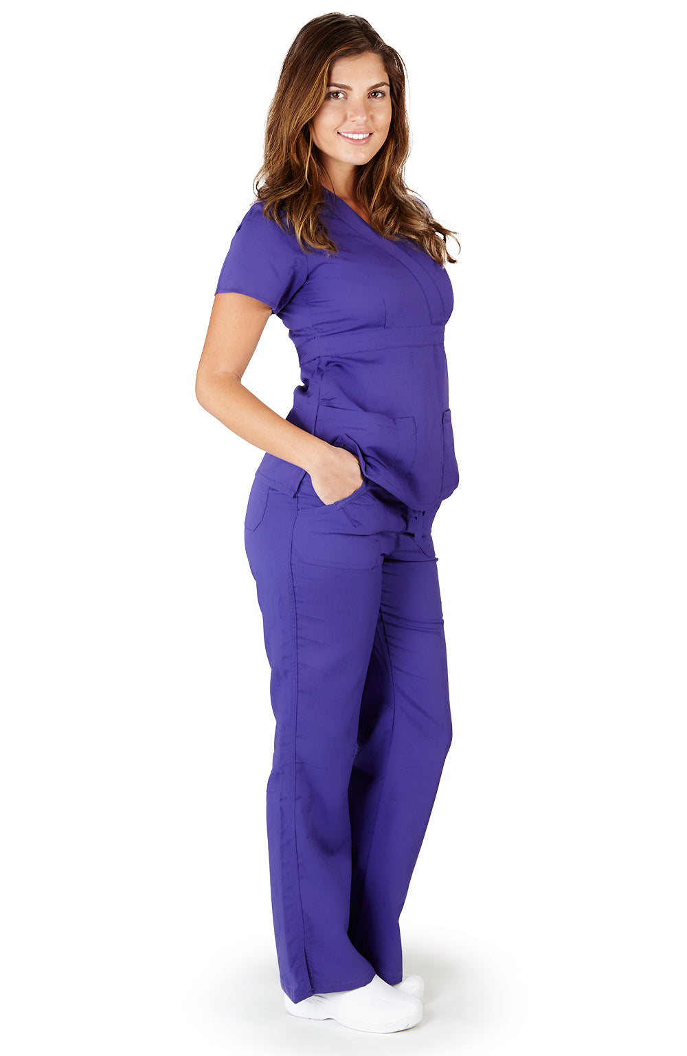 Ultra Soft Medical Nurse Uniform Premium Women's Junior Fit Mock Wrap Scrub Sets