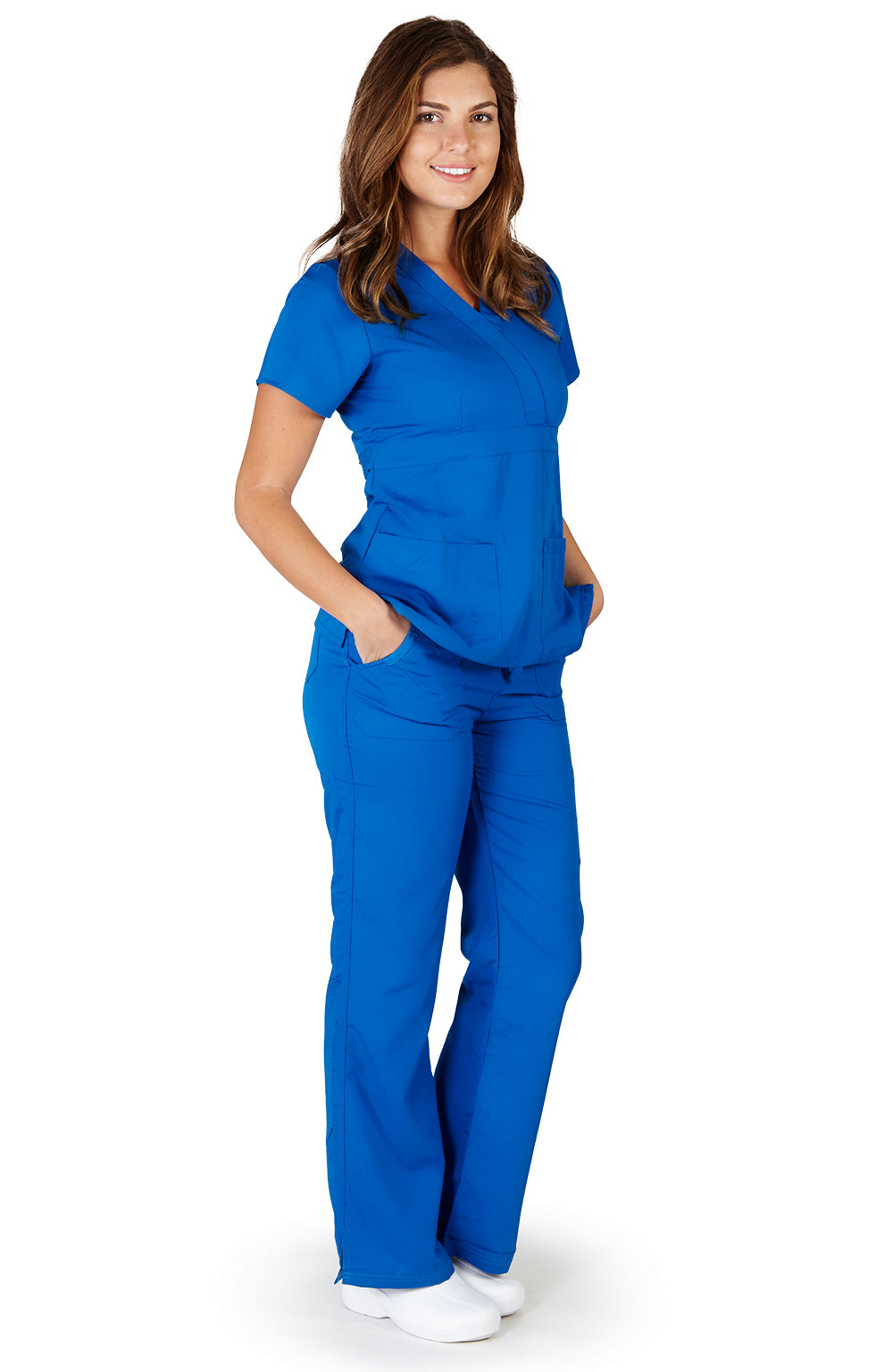 Ultra Soft Medical Nurse Uniform Premium Women's Junior Fit Mock Wrap Scrub Sets