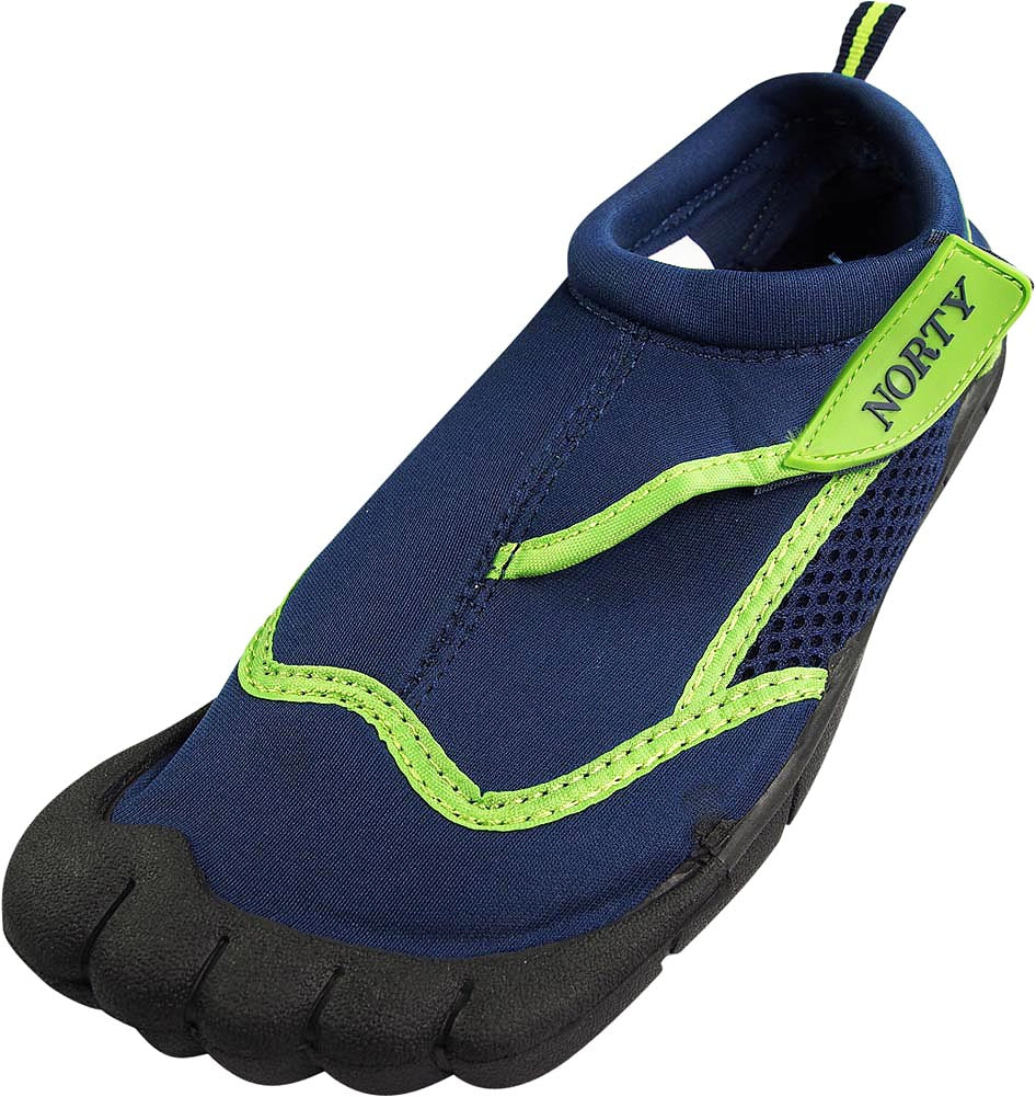 Norty - Young Mens Teens Skeletoe Aqua Wave Water Shoe - Runs 1 Size Small