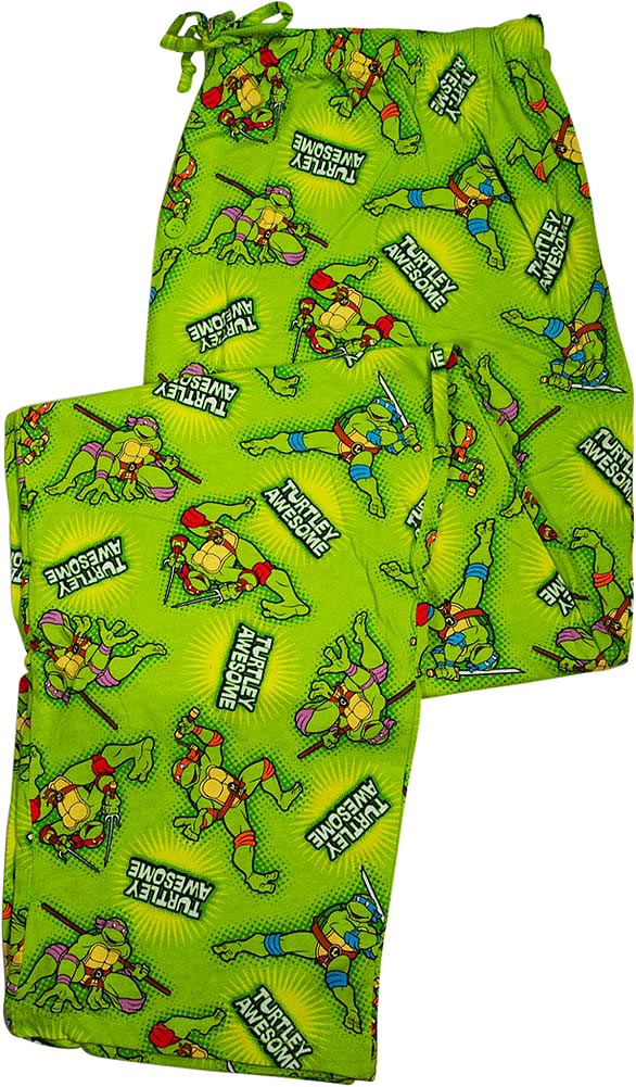 Nickelodeon - Mens Teenage Mutant Ninja Turtles Graphic Knit Sleep Lounge Pant