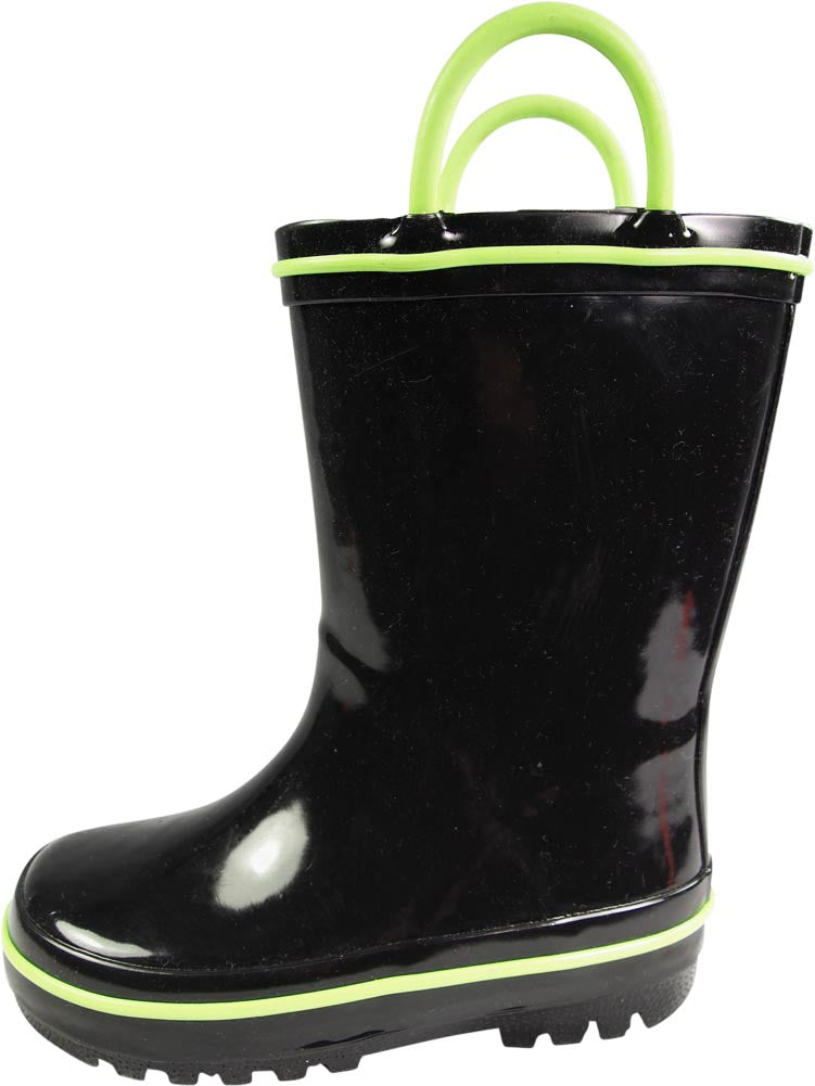 Norty Toddler Waterproof Rubber Rain Boots for Kids Children Boys and Girls