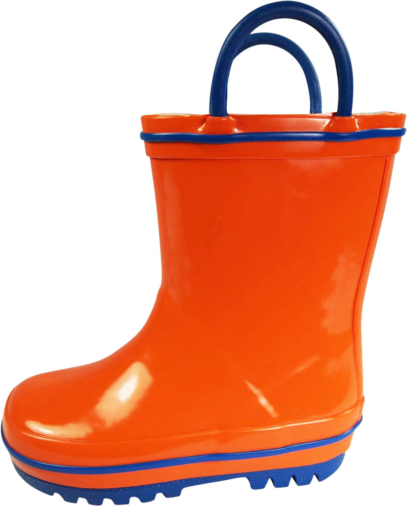 Norty Toddler Waterproof Rubber Rain Boots for Kids Children Boys and Girls