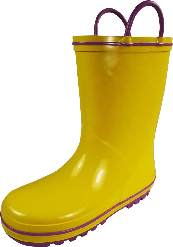 Norty Toddler Waterproof Rubber Rain Boots for Kids Children Boys and Girls