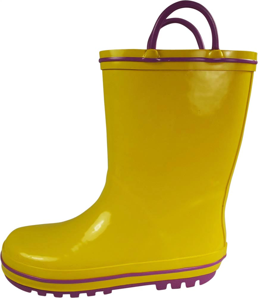 Norty Toddler Waterproof Rubber Rain Boots for Kids Children Boys and Girls