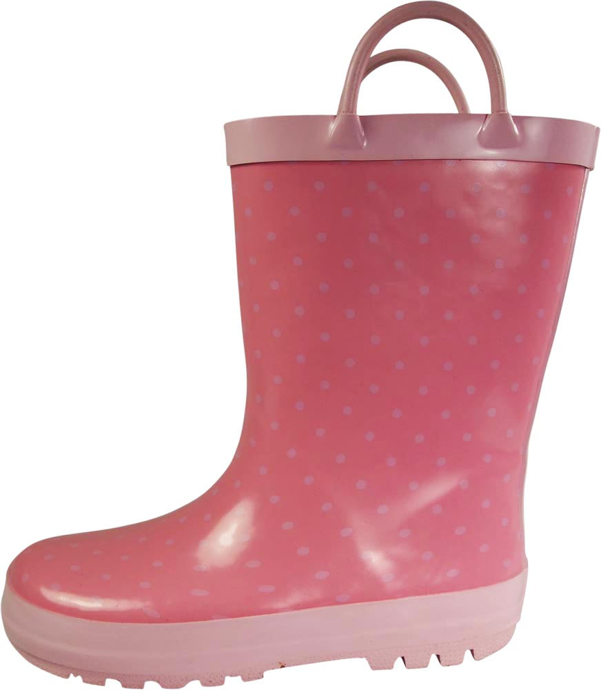 Norty Toddler Waterproof Rubber Rain Boots for Kids Children Boys and Girls