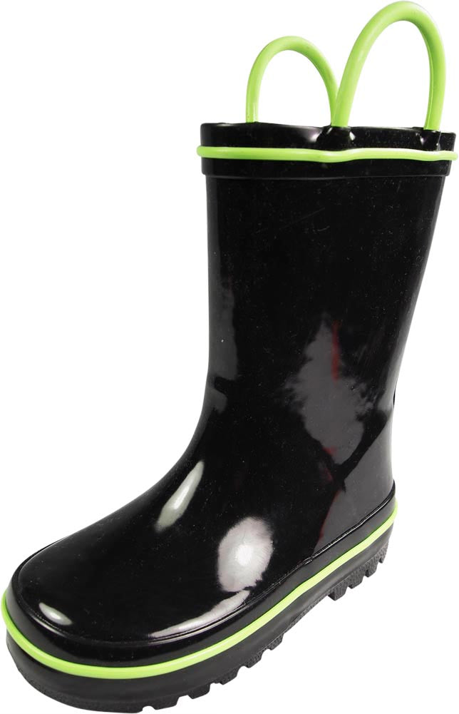 Norty Little and Big Kids Boys Girls Waterproof Rubber Rain Boots for Children