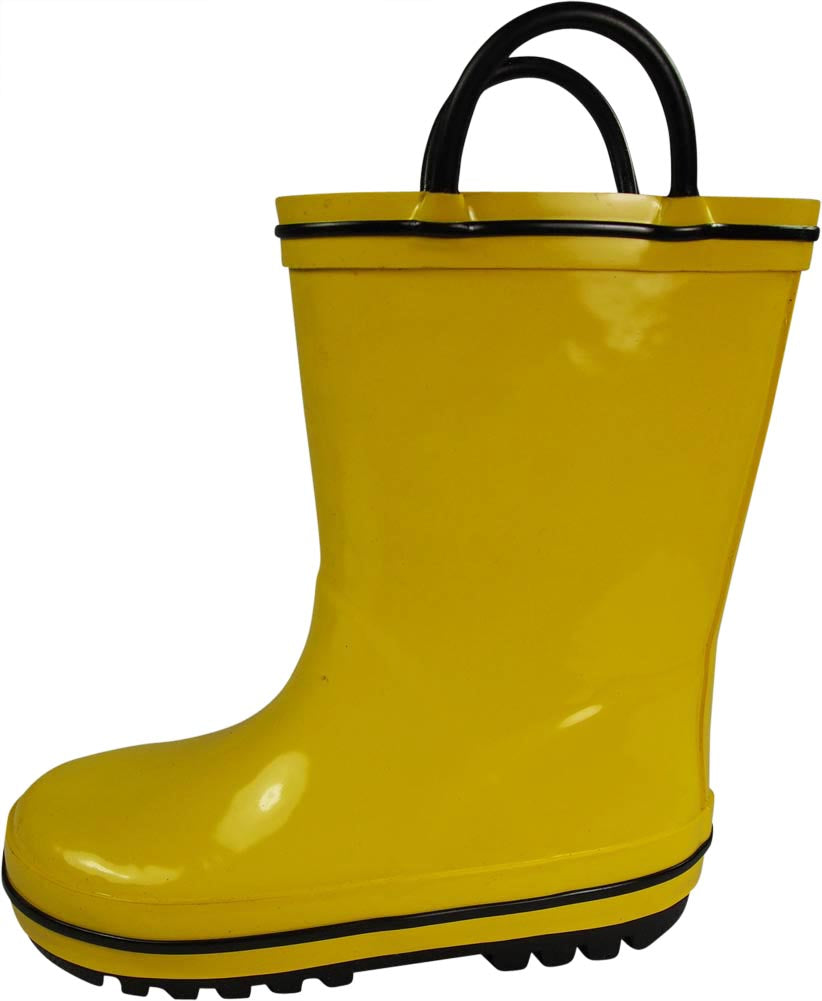 Norty Little and Big Kids Boys Girls Waterproof Rubber Rain Boots for Children