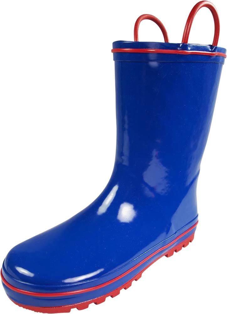 Norty Little and Big Kids Boys Girls Waterproof Rubber Rain Boots for Children