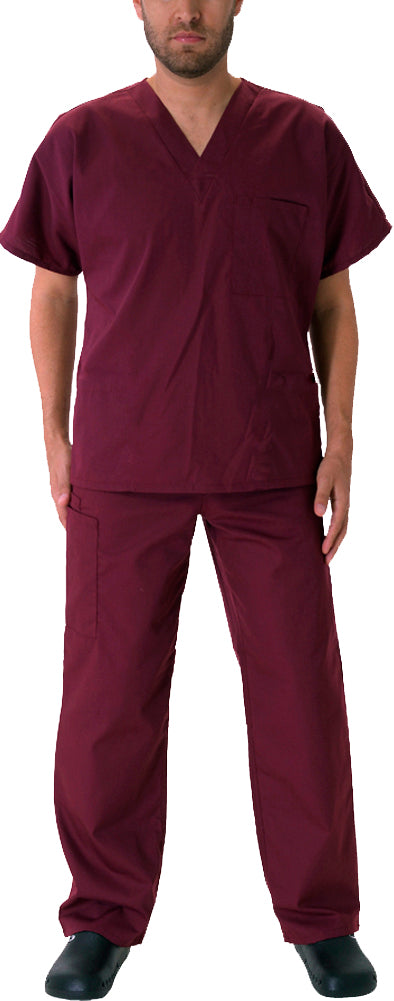 Natural Workwear Mens Authentic EDS Unisex Medical Uniform Cargo Scrub Set