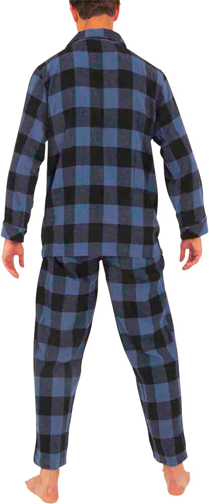 Norty Mens Cotton Blend Yarn Flannel Pajama Lounge Sleep Sets - 16 Prints Available