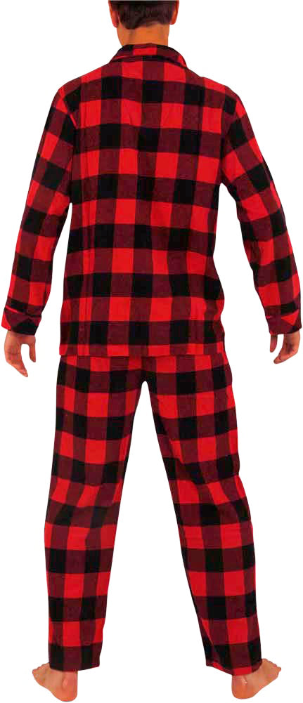 Norty Mens Cotton Blend Yarn Flannel Pajama Lounge Sleep Sets - 16 Prints Available